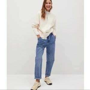 Mango Paperbag Slouchy Jeans